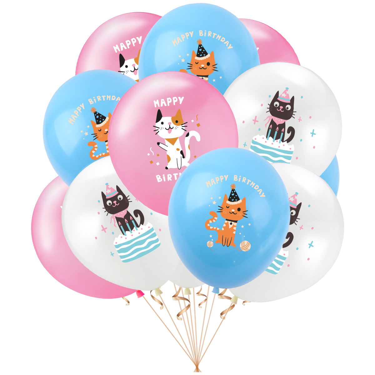 Pet Supplies App - 12inch Cartoon Dog Cat Latex Balloon