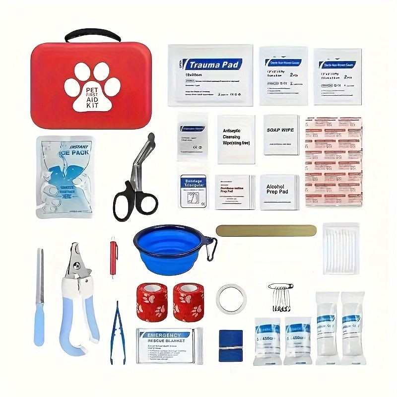 Pet Supplies First - Compact pet First Aid kit for