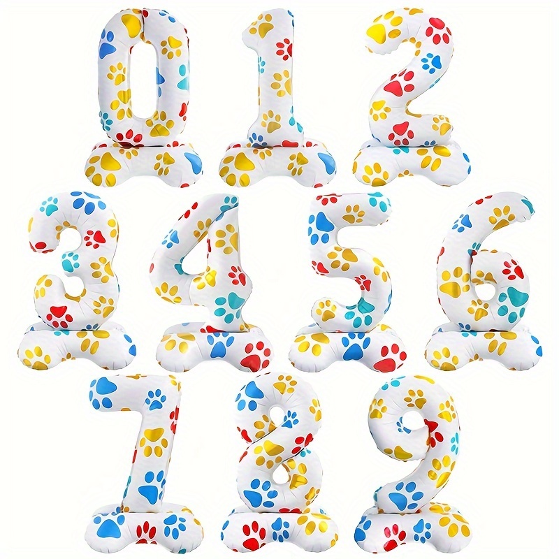 Pet Supplies App - 1Pc 16 Inch White Standing Number