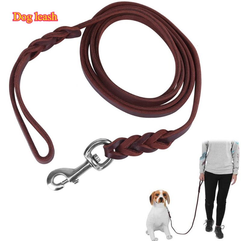 Pet Supplies First - First layer cowhide leash German Shepherd