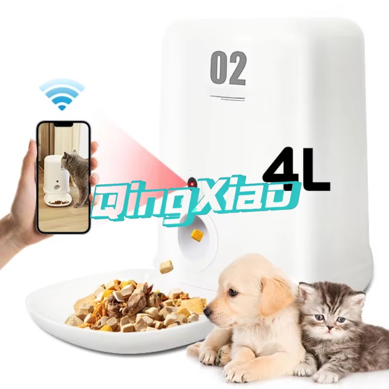 Automatic Pet Feeder - Fully Automatic Smart 4L Stainless Steel