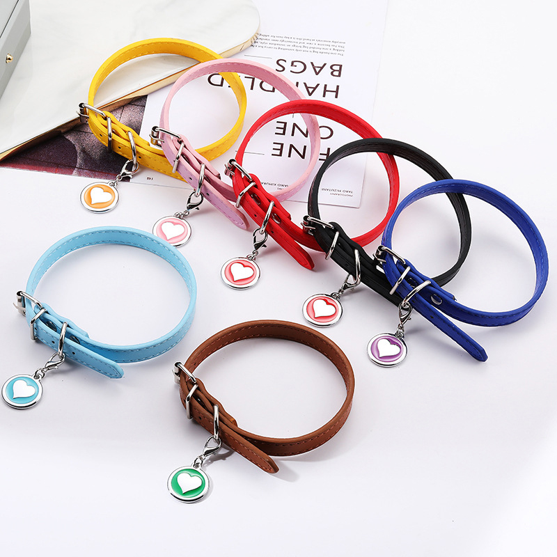 Pet Cat Dog Leather Collar Sta - Pet Supplies Login 评论和价格