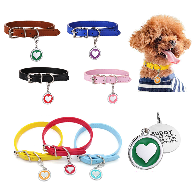 Pet Cat Dog Leather Collar Sta - Pet Supplies Login 评论和价格