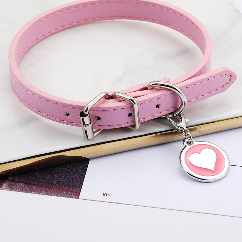 Pet Cat Dog Leather Collar Sta - Pet Supplies Login 评论和价格