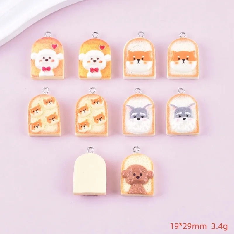 10Pcs Cute Toast Dog Resin Pen - Pet Supplies Warehouse 评论和价格