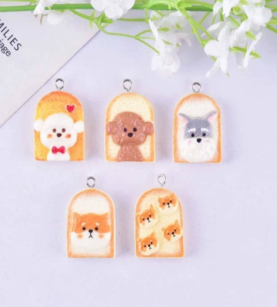 10Pcs Cute Toast Dog Resin Pen - Pet Supplies Warehouse 评论和价格
