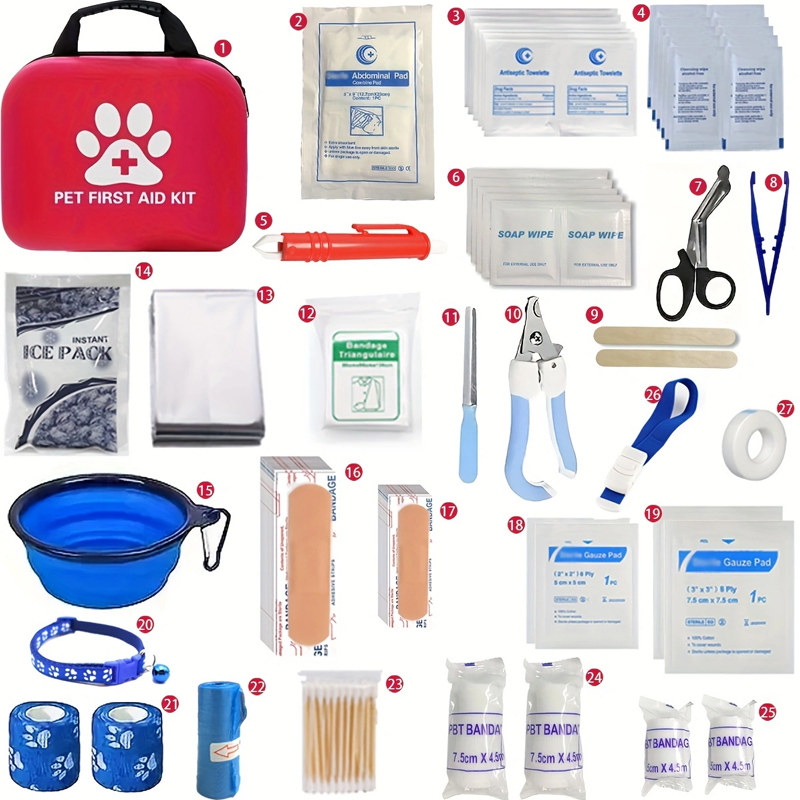 Pet First Aid Kit: Contains em - Pet Supplies First 评论和价格