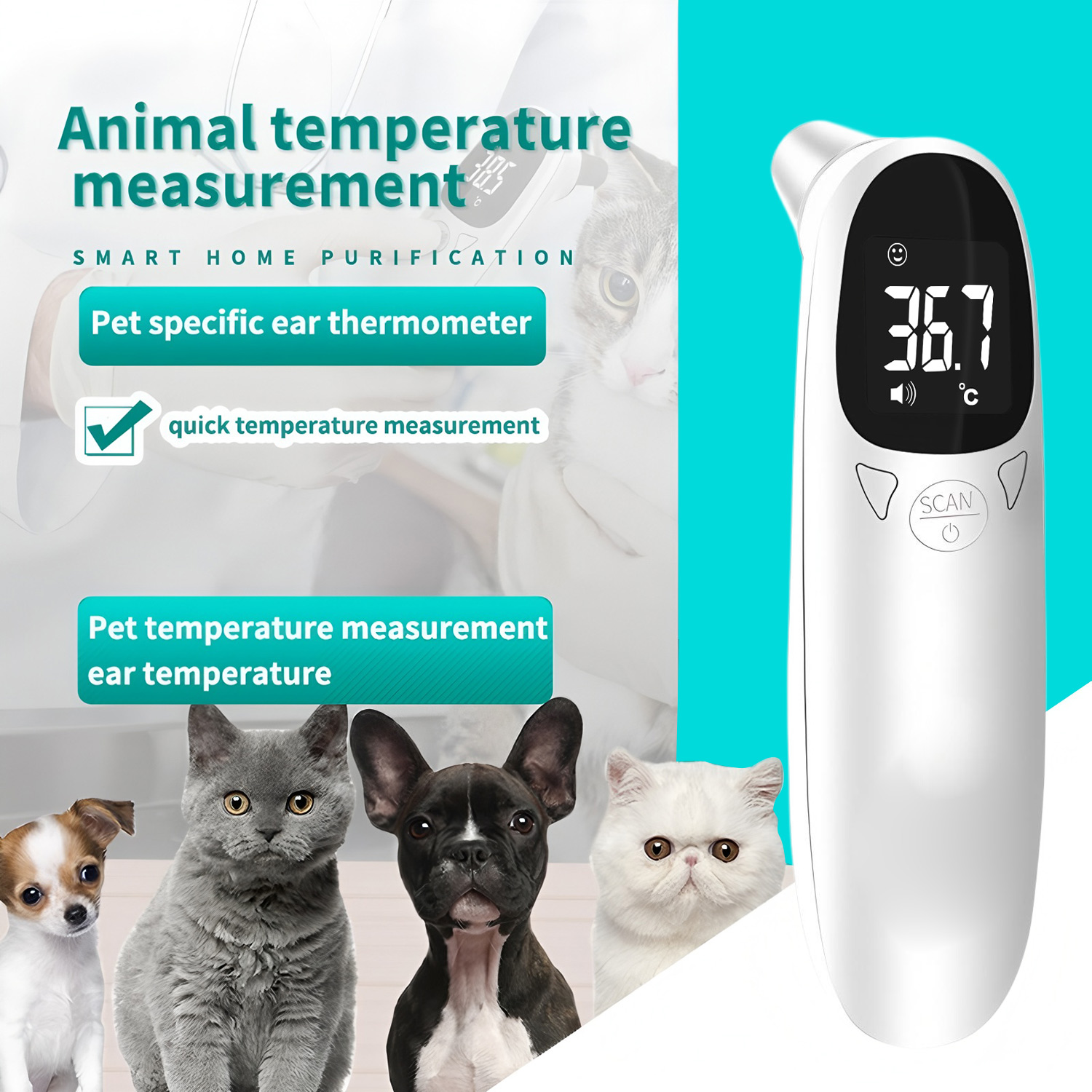Pet Ear Digital Thermometer No - Pet Supplies App 评论和价格