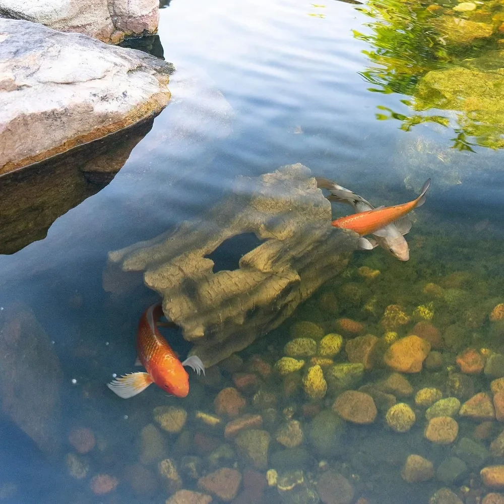 l Controls Log Fish Holes Aqua - Pet Supplies Login 评论和价格