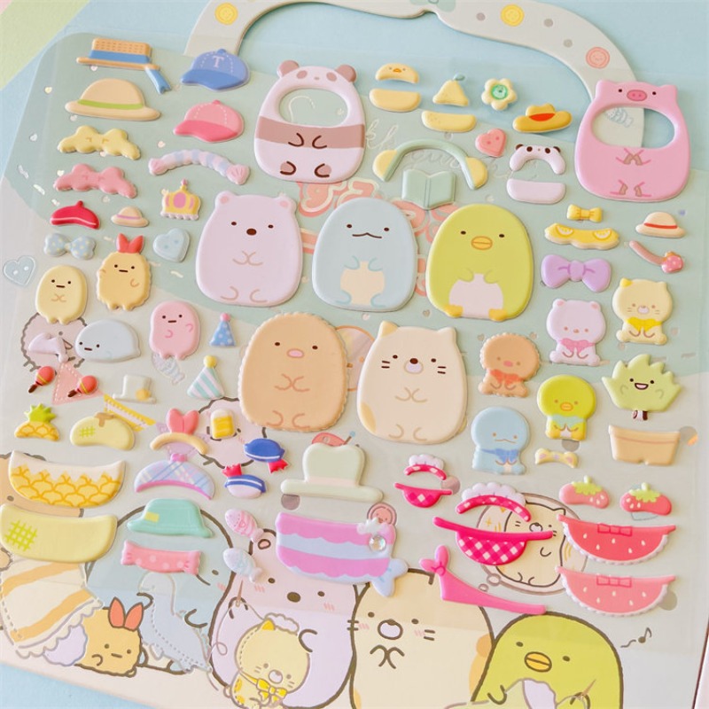 Kawaii Shirokuma Stickers 3D B - Pet Supplies First 评论和价格