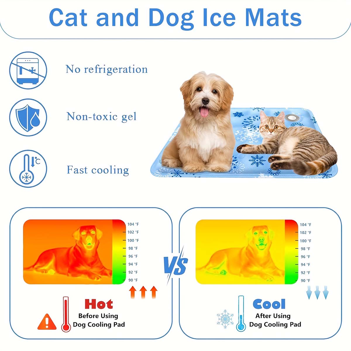 Summer Pet Mat, Pet Ice Mat, D - Pet Supplies Warehouse 评论和价格