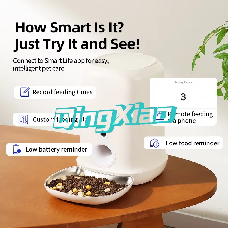 Fully Automatic Smart 4L Stain - Automatic Pet Feeder 评论和价格