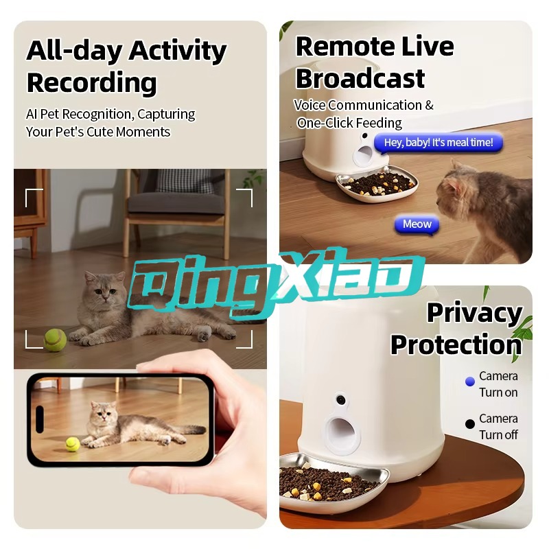 Fully Automatic Smart 4L Stain - Automatic Pet Feeder 评论和价格